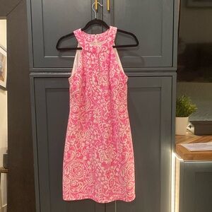 Vince Camuto pink paisley dress size 8